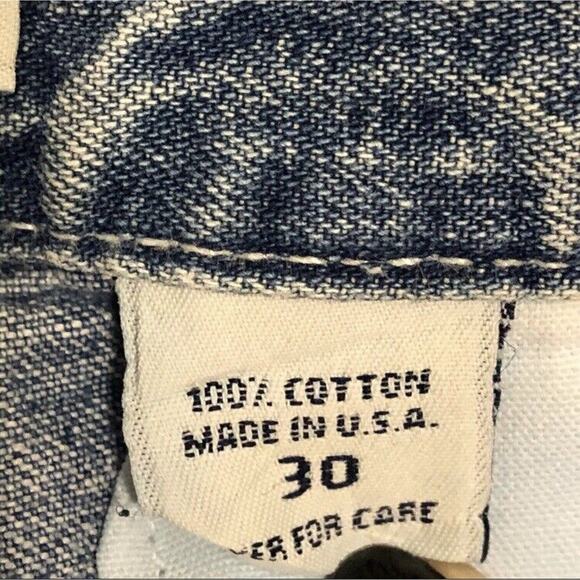 Vintage Abercrombie and Fitch Straight Leg Jeans Size 30 100% Cotton Button Fly - Picture 5 of 6